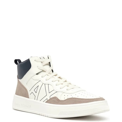 Buty sportowe męskie Armani Exchange sznurowane skórzane