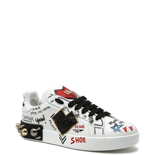 Dolce & Gabbana Skórzane trampki Dolce & Gabbana 39 promocja Gomez Fashion Store