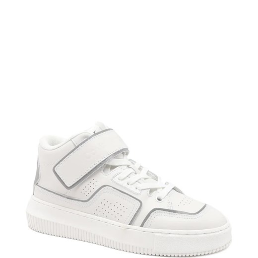 Białe buty sportowe damskie Calvin Klein sneakersy z tkaniny 