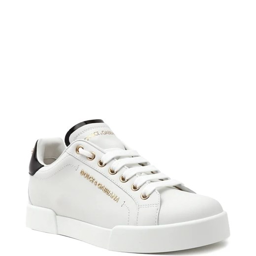 Dolce & Gabbana Skórzane trampki Dolce & Gabbana 40 wyprzedaż Gomez Fashion Store