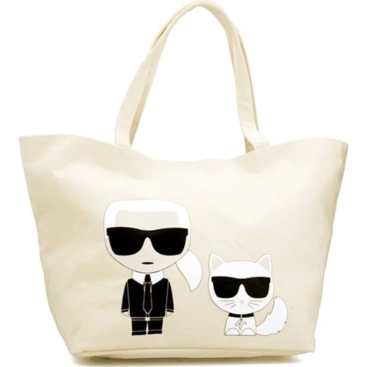 Karl Lagerfeld Shopperka K/Ikonik Karl & Choupette Karl Lagerfeld Uniwersalny wyprzedaż Gomez Fashion Store