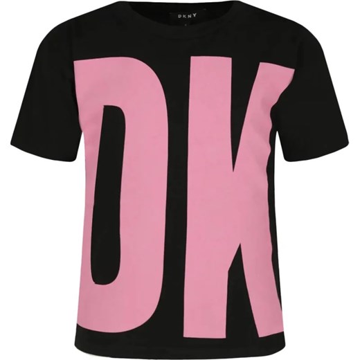 DKNY Kids T-shirt | Regular Fit ze sklepu Gomez Fashion Store w kategorii Bluzki dziewczęce - zdjęcie 163943178