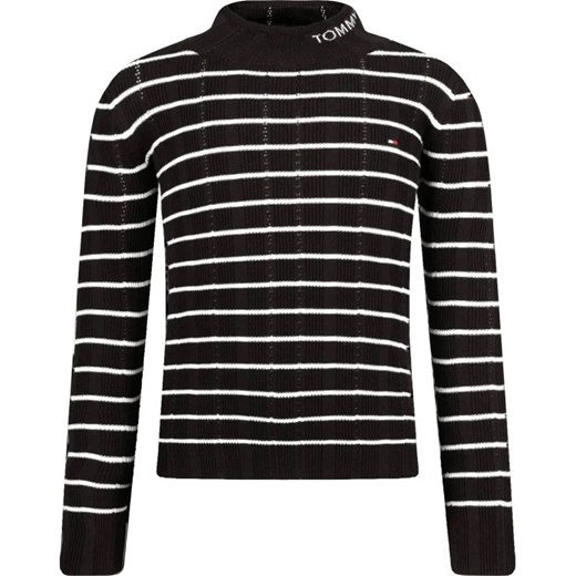 Sweter dziewczęcy Tommy Hilfiger czarny 