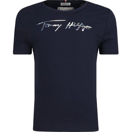Tommy Hilfiger T-shirt | Regular Fit ze sklepu Gomez Fashion Store w kategorii Bluzki dziewczęce - zdjęcie 163943326