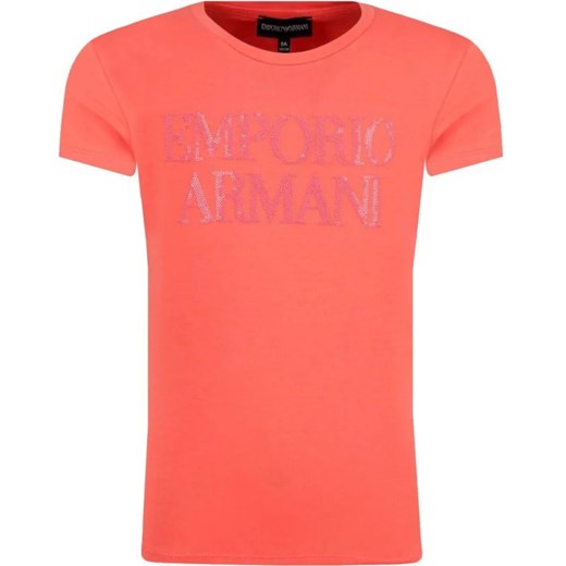 Emporio Armani T-shirt | Regular Fit ze sklepu Gomez Fashion Store w kategorii Bluzki dziewczęce - zdjęcie 163943428