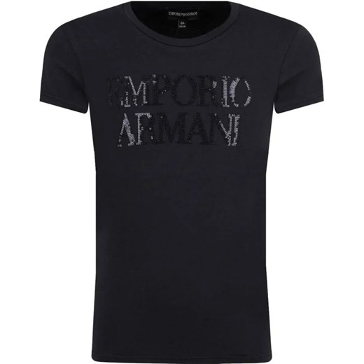 Emporio Armani T-shirt | Regular Fit ze sklepu Gomez Fashion Store w kategorii Bluzki dziewczęce - zdjęcie 163943439