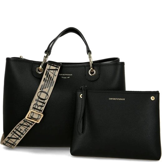 Emporio Armani Shopperka + saszetka Emporio Armani OS wyprzedaż Gomez Fashion Store