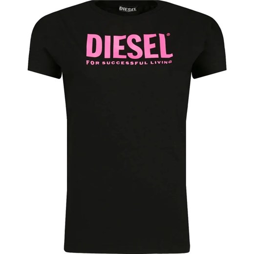 Diesel T-shirt DEXTRA | Regular Fit ze sklepu Gomez Fashion Store w kategorii Bluzki dziewczęce - zdjęcie 163943889