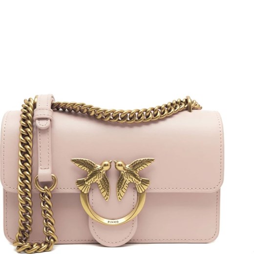 Pinko Skórzana torebka na ramię LOVE ONE MINI Pinko Uniwersalny Gomez Fashion Store