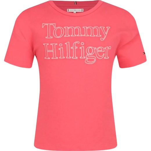 Tommy Hilfiger T-shirt | Regular Fit ze sklepu Gomez Fashion Store w kategorii Bluzki dziewczęce - zdjęcie 163944546