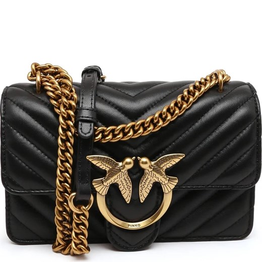 Pinko Skórzana torebka na ramię Love One Mini Crossbody Pinko OS Gomez Fashion Store
