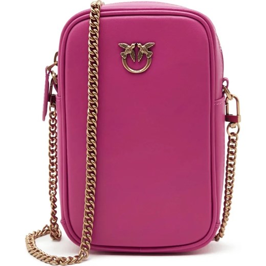Pinko Skórzana torebka na telefon PHONE CASE VITTELLO SETA ze sklepu Gomez Fashion Store w kategorii Kopertówki - zdjęcie 163944818