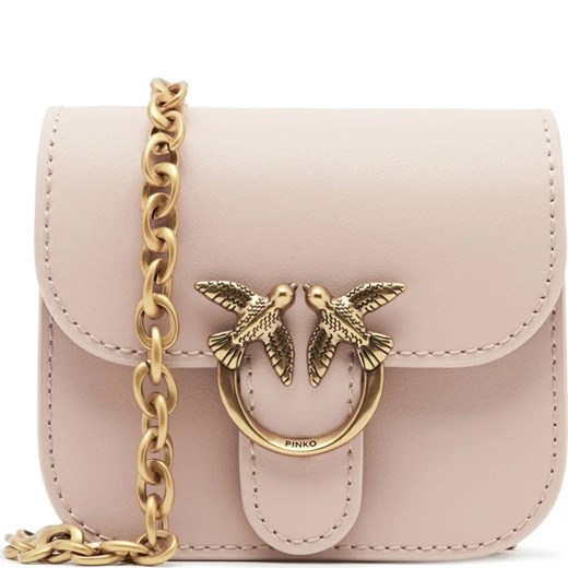 Pinko Skórzana torebka na ramię Micro Love Bag Bell ze sklepu Gomez Fashion Store w kategorii Kopertówki - zdjęcie 163945069