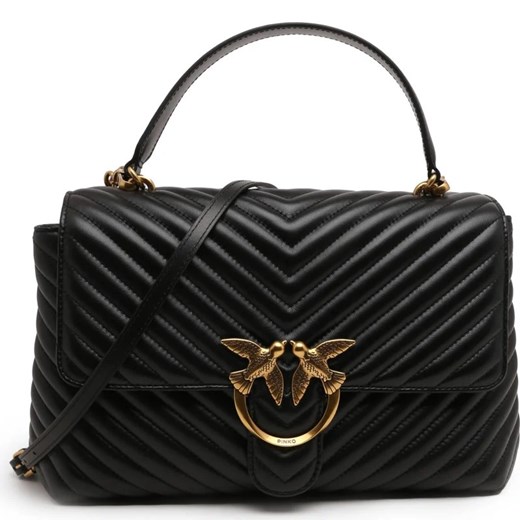 Pinko Skórzana torebka na ramię LOVE LADY PUFF BIG CL PLTT Pinko OS Gomez Fashion Store