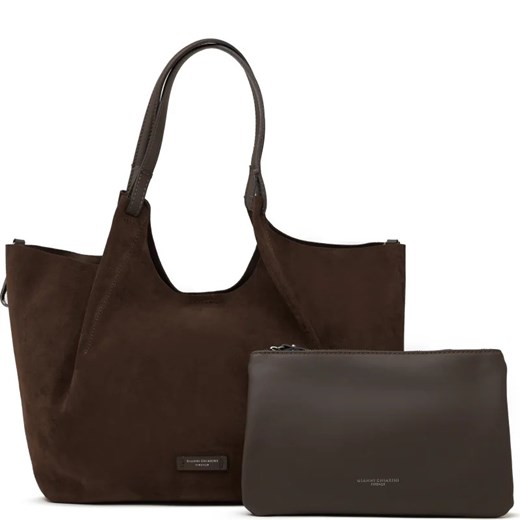 GIANNI CHIARINI Skórzana shopperka + saszetka Gianni Chiarini Uniwersalny Gomez Fashion Store