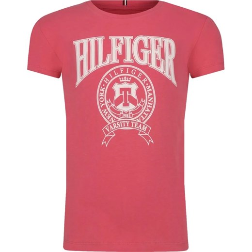 Tommy Hilfiger T-shirt | Regular Fit ze sklepu Gomez Fashion Store w kategorii Bluzki dziewczęce - zdjęcie 163947197