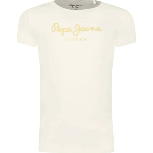 Pepe Jeans London T-shirt HANA GLITTER | Regular Fit 116 promocja Gomez Fashion Store