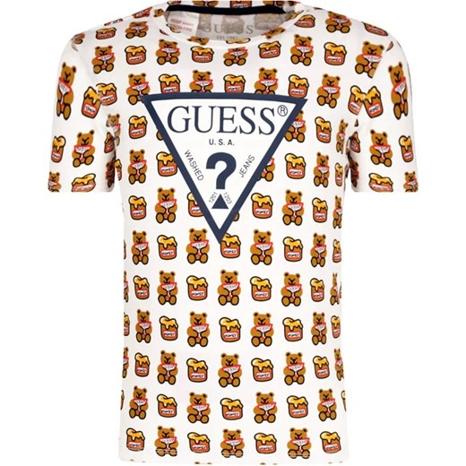 Guess T-shirt | Regular Fit ze sklepu Gomez Fashion Store w kategorii Bluzki dziewczęce - zdjęcie 163949216