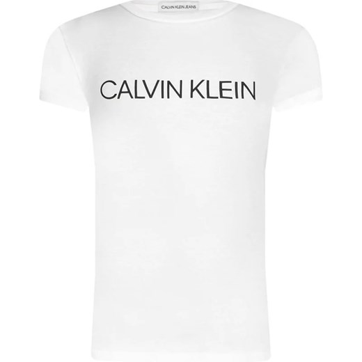 CALVIN KLEIN JEANS T-shirt INSTITUTIONAL | Slim Fit 128 promocja Gomez Fashion Store