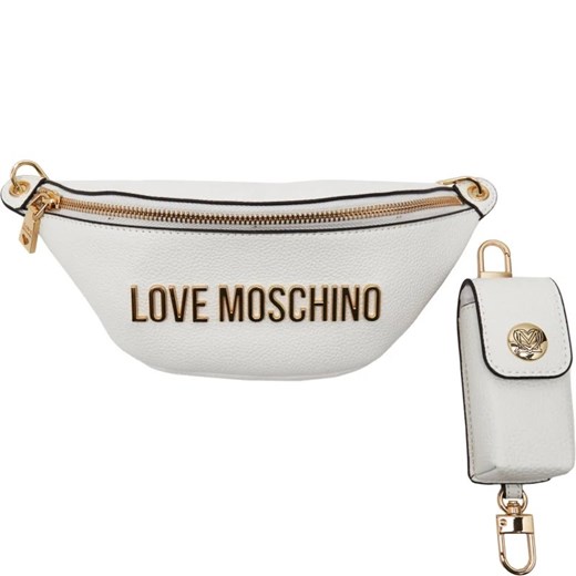 Love Moschino Skórzana saszetka nerka/torebka na ramię Love Moschino Uniwersalny okazyjna cena Gomez Fashion Store