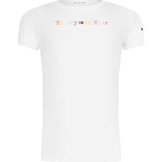 Tommy Hilfiger T-shirt | Regular Fit ze sklepu Gomez Fashion Store w kategorii Bluzki dziewczęce - zdjęcie 163949357