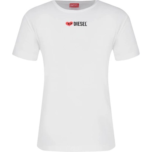 Diesel T-shirt | Regular Fit ze sklepu Gomez Fashion Store w kategorii Bluzki dziewczęce - zdjęcie 163949517