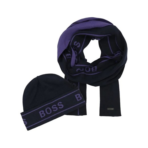 Czapka zimowa męska czarna BOSS HUGO