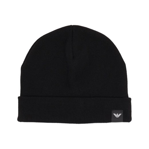 Emporio Armani Czapka BEANIE | z dodatkiem wełny i kaszmiru Emporio Armani L promocja Gomez Fashion Store