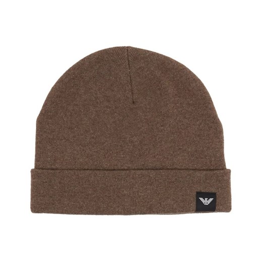 Emporio Armani Czapka BEANIE | z dodatkiem wełny i kaszmiru Emporio Armani L okazyjna cena Gomez Fashion Store