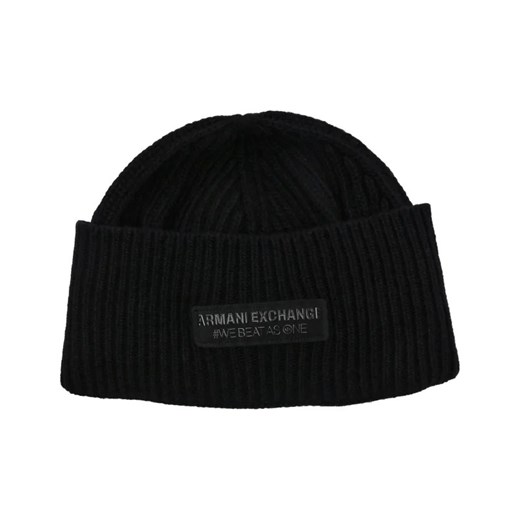 Armani Exchange Wełniana czapka Armani Exchange OS wyprzedaż Gomez Fashion Store