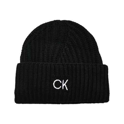 Calvin Klein Czapka ELEVATED | z dodatkiem wełny i kaszmiru Calvin Klein OS promocja Gomez Fashion Store