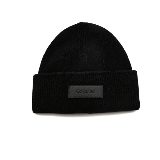 Calvin Klein Wełniana czapka BADGE DOCKER ze sklepu Gomez Fashion Store w kategorii Czapki zimowe męskie - zdjęcie 163952005