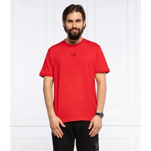 HUGO T-shirt Diragolino212 | Regular Fit ze sklepu Gomez Fashion Store w kategorii T-shirty męskie - zdjęcie 163955038