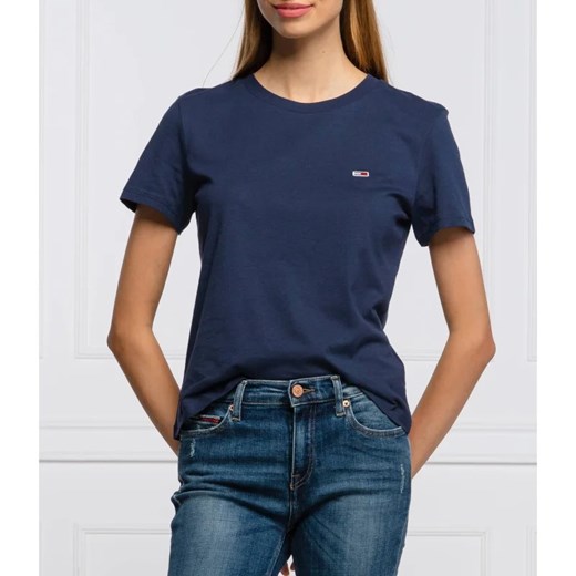 Tommy Jeans T-shirt | Regular Fit ze sklepu Gomez Fashion Store w kategorii Bluzki damskie - zdjęcie 163955336