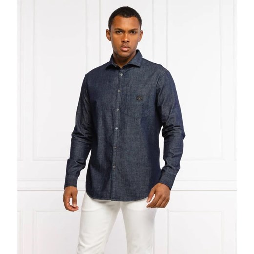 Emporio Armani Koszula | Regular Fit | denim ze sklepu Gomez Fashion Store w kategorii Koszule męskie - zdjęcie 163955389