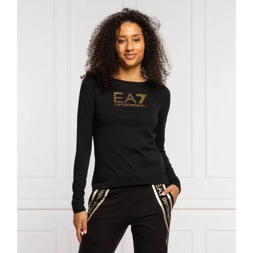 EA7 Bluzka | Regular Fit ze sklepu Gomez Fashion Store w kategorii Bluzki damskie - zdjęcie 163955889
