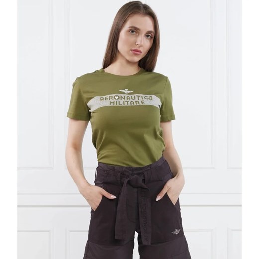 Aeronautica Militare T-shirt | Slim Fit Aeronautica Militare M okazyjna cena Gomez Fashion Store