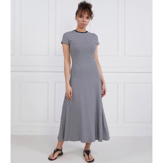 Sukienka szara Polo Ralph Lauren bawełniana
