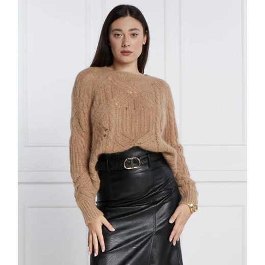 TWINSET Wełniany sweter | Regular Fit Twinset L Gomez Fashion Store