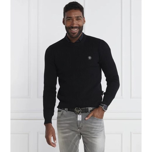 Philipp Plein Wełniany sweter | Regular Fit ze sklepu Gomez Fashion Store w kategorii Swetry męskie - zdjęcie 163956246