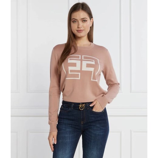 Elisabetta Franchi Wełniany sweter | Regular Fit ze sklepu Gomez Fashion Store w kategorii Swetry damskie - zdjęcie 163956448