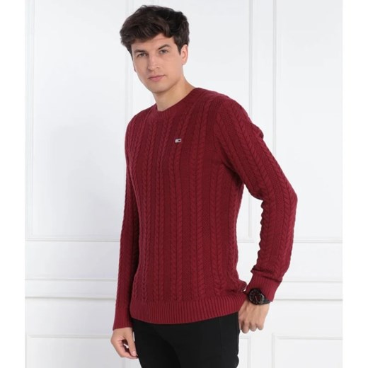 Tommy Jeans Sweter TJM REG CABLE | Regular Fit Tommy Jeans XL promocyjna cena Gomez Fashion Store
