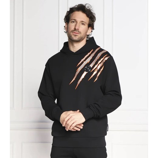 Bluza męska Plein Sport z napisami zimowa młodzieżowa 