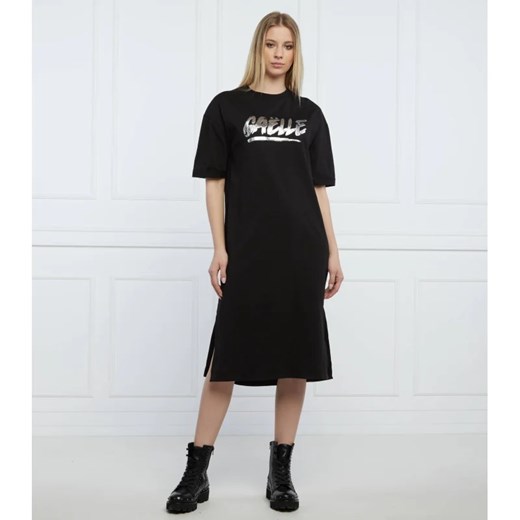 Sukienka Gaëlle Paris midi z napisami 