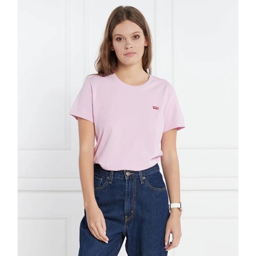 Levi's T-shirt PERFECT TEE PINK LAVENDER | Regular Fit ze sklepu Gomez Fashion Store w kategorii Bluzki damskie - zdjęcie 163957109