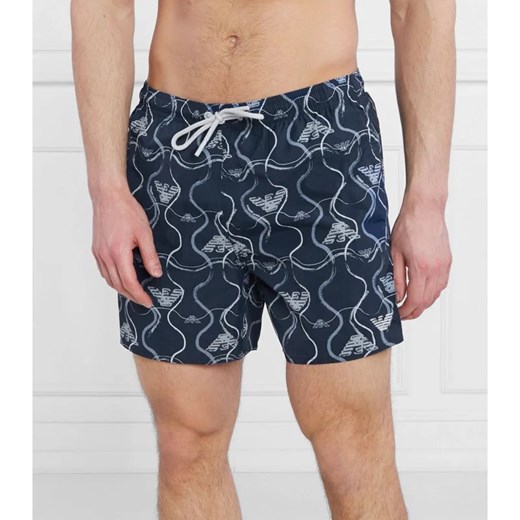 Kąpielówki Emporio Armani z poliamidu