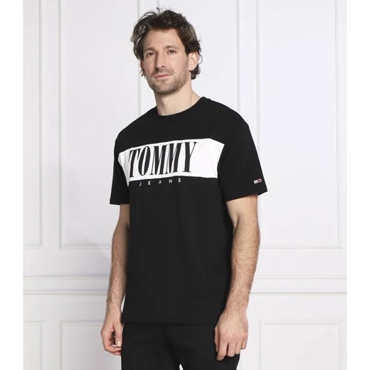 T-shirt męski Tommy Jeans na wiosnę z krótkim rękawem 