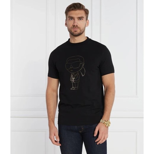 Karl Lagerfeld T-shirt CREWNECK | Regular Fit Karl Lagerfeld M wyprzedaż Gomez Fashion Store