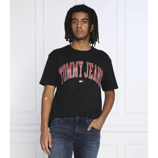 T-shirt męski Tommy Jeans z krótkim rękawem z napisami 