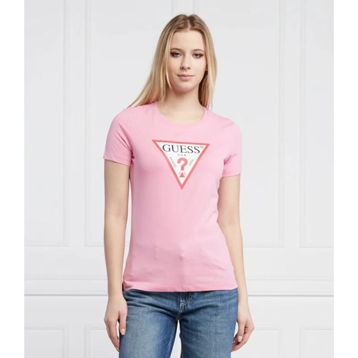 GUESS T-shirt ORIGINAL | Regular Fit ze sklepu Gomez Fashion Store w kategorii Bluzki damskie - zdjęcie 163957517